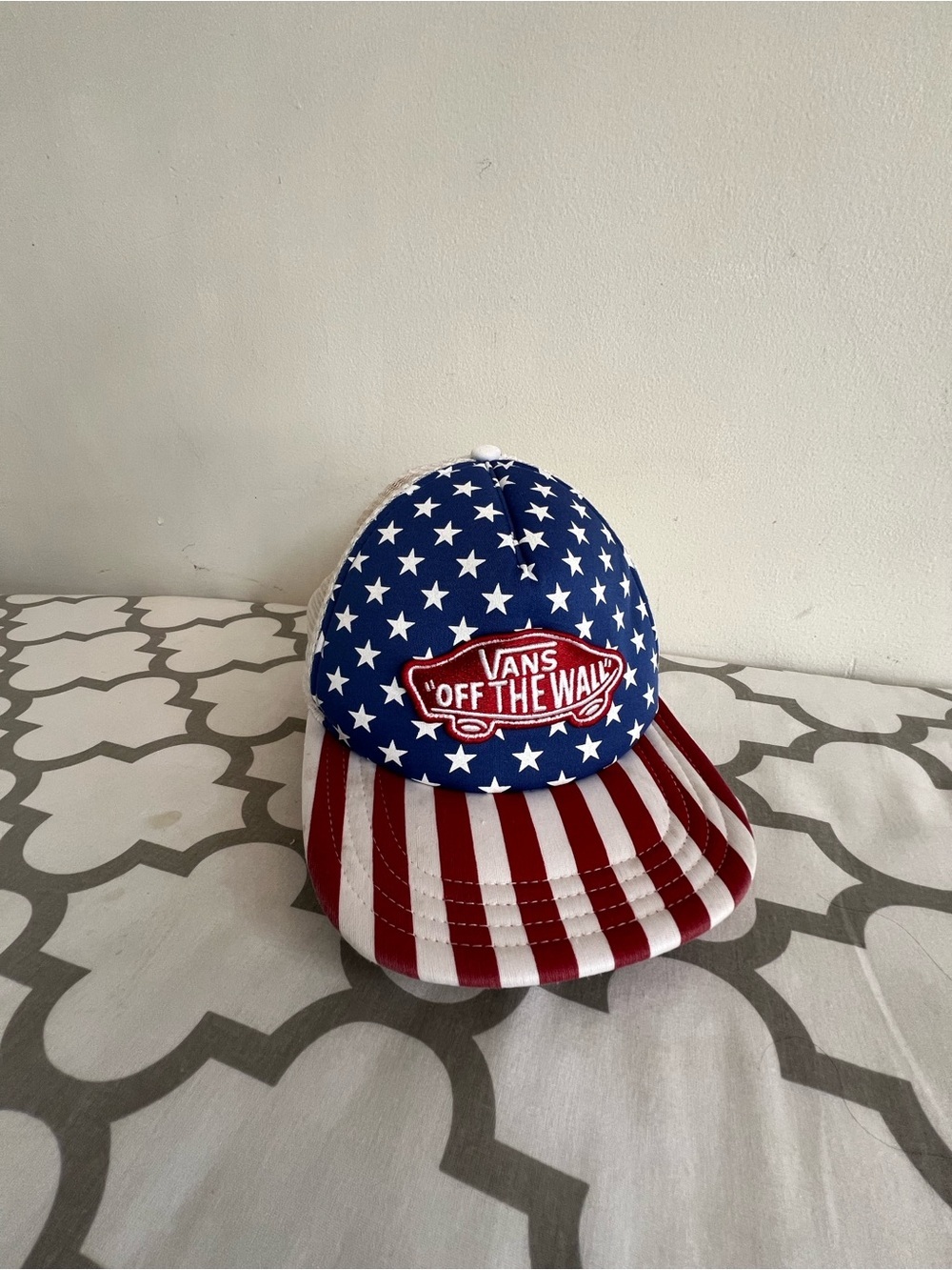 Vans Stars & Stripes Snapback Hat - Blue & Red